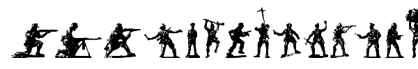 Soldiers of Hell font preview